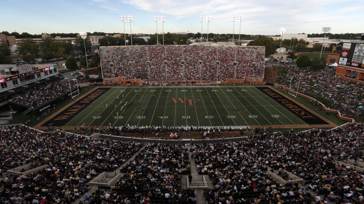 WINSTON SALEM, NC – SEPTEMBER 30: A general view of the Wake Forest Demon Deacons versus Florida State Seminoles at BB&T Field on September 30, 2017 in Winston Salem, North Carolina. (Photo by Streeter Lecka/Getty Images)