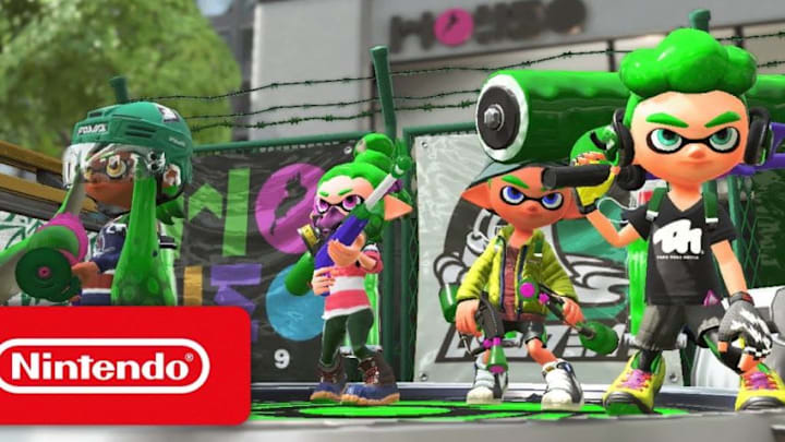 Still from Splatoon 2 Nintendo Switch trailer; image courtesy of Nintendo.
