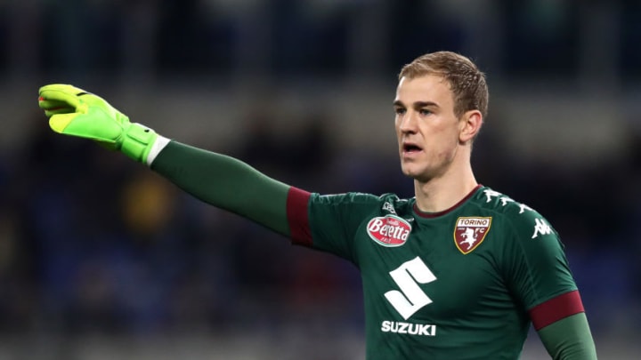 ROME, ITALY - MARCH 13: Joe Hart of FC Torino gestures during the Serie A match between SS Lazio and FC Torino at Stadio Olimpico on March 13, 2017 in Rome, Italy. (Photo by Chris Brunskill Ltd/Getty Images)