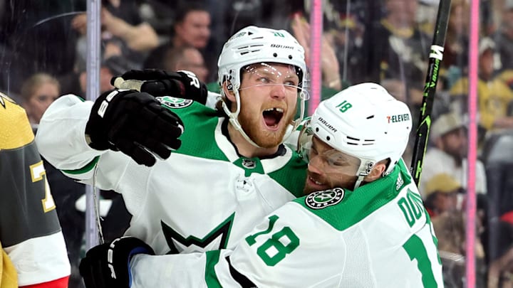 LAS VEGAS, NEVADA – MAY 27: Ty Dellandrea #10 of the Dallas Stars  (Photo by Ethan Miller/Getty Images)