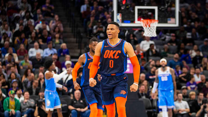Russell Westbrook, OKC Thunder (Photo by Zach Beeker/NBAE via Getty Images)