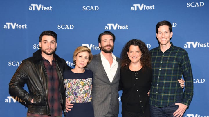 ATLANTA, GA - FEBRUARY 06: Actor Jack Falahee, Actress Liza Weil, Actor Charlie Weber, Executive Editor Debra Birnbaum, and Producer and Writer Pete Nowalk attend the 'How To Get Away With Murder' event during aTVfest 2016 presented by SCAD on February 6, 2016 in Atlanta, Georgia. (Photo by Vivien Killilea/Getty Images for SCAD)