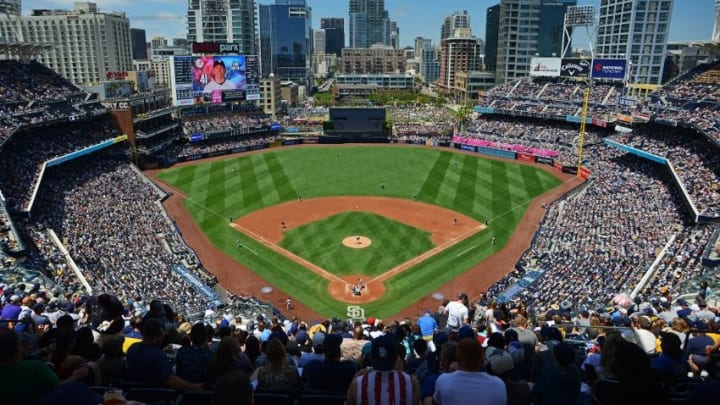 Jul 3, 2016; San Diego, CA, USA; A general view of Petco Park during the second inning between the New York Yankees and San Diego Padres. Mandatory Credit: Jake Roth-USA TODAY Sports