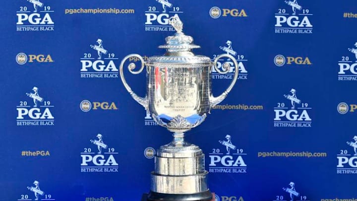 PGA Championship trophy. (Photo by Eric Espada/Getty Images)
