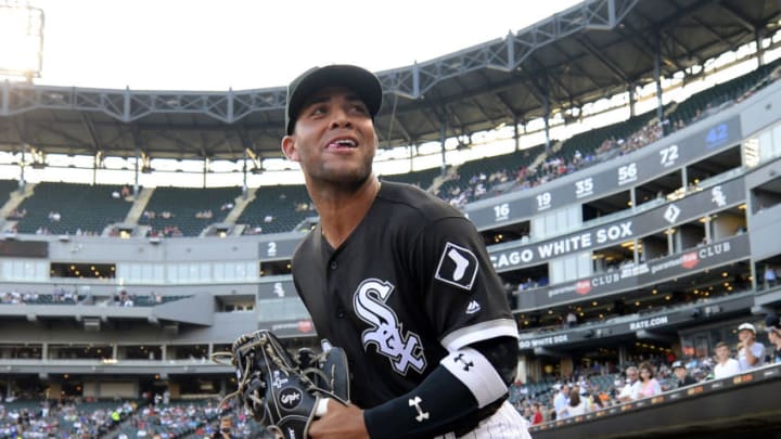 CHICAGO – JULY 19: Yoan Moncada #10 of the Chicago White Sox runs out onto the field prior to the game against the Los Angeles Dodgers on July 19, 2017 at Guaranteed Rate Field in Chicago, Illinois. (Photo by Ron Vesely/MLB Photos via Getty Images)
