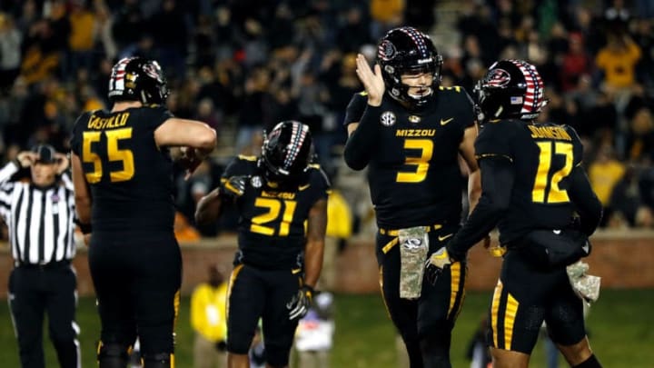 COLUMBIA, MO - NOVEMBER 11: Quarterback Drew Lock