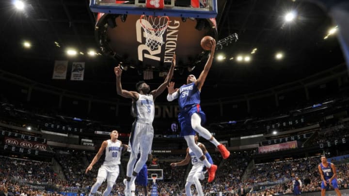ORLANDO, FL - NOVEMBER 2: Tobias Harris #34 of the LA Clippers shoots the ball against the Orlando Magic on November 2, 2018 at Amway Center in Orlando, Florida. NOTE TO USER: User expressly acknowledges and agrees that, by downloading and/or using this Photograph, user is consenting to the terms and conditions of the Getty Images License Agreement. Mandatory Copyright Notice: Copyright 2018 NBAE (Photo by Fernando Medina/NBAE via Getty Images)