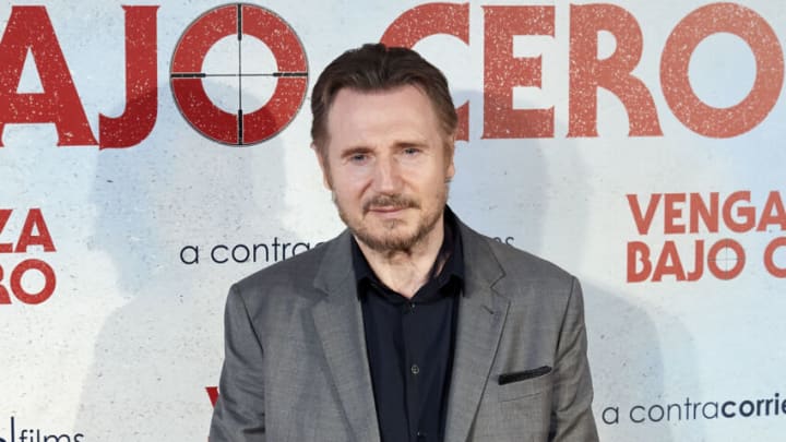 MADRID, SPAIN - JULY 15: Actor Liam Neeson attends 'Venganza Bajo Cero' premiere at the Capitol cinema on July 15, 2019 in Madrid, Spain. (Photo by Carlos Alvarez/Getty Images)