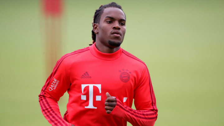 MUNICH, GERMANY - JULY 08: Renato Sanches of FC Bayern Muenchen is seen during a training session on July 08, 2019 in Munich, Germany. The team of FC Bayern Muenchen is back in training, preparing for the next Bundesliga season that will kick of on August 16, 2019. (Photo by Alexander Hassenstein/Bongarts/Getty Images)