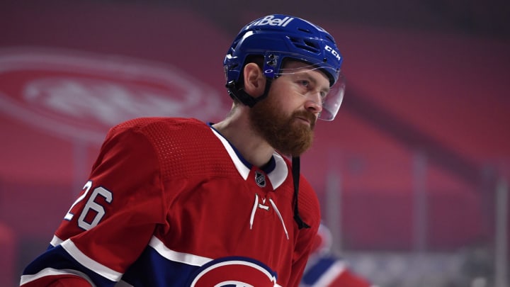 Jan 28, 2021; Montreal, Quebec, CAN; Montreal Canadiens Jeff Petry Mandatory Credit: Eric Bolte-USA TODAY Sports