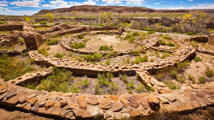 Chaco Canyon pueblo ruins