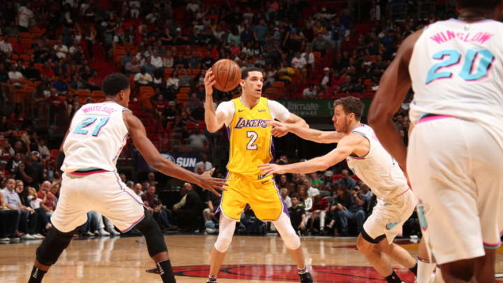 MIAMI, FL - MARCH 1: Lonzo Ball