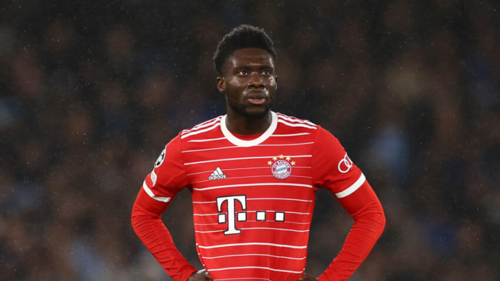 Bayern Munich full-back Alphonso Davies likely to miss rest of the season due to injury. (Photo by Chris Brunskill/Fantasista/Getty Images)