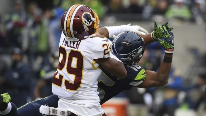 SEATTLE, WA - NOVEMBER 05: Cornerback Kendall Fuller SEATTLE, WA - NOVEMBER 05: Cornerback Kendall Fuller