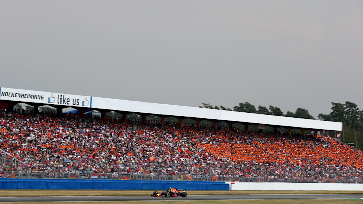 HOCKENHEIM, GERMANY – JULY 22: Max Verstappen of the Netherlands driving. (Photo by Charles Coates/Getty Images)