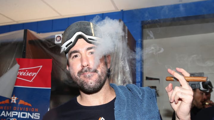 Justin Verlander of the Houston Astros (Photo by Tom Szczerbowski/Getty Images)