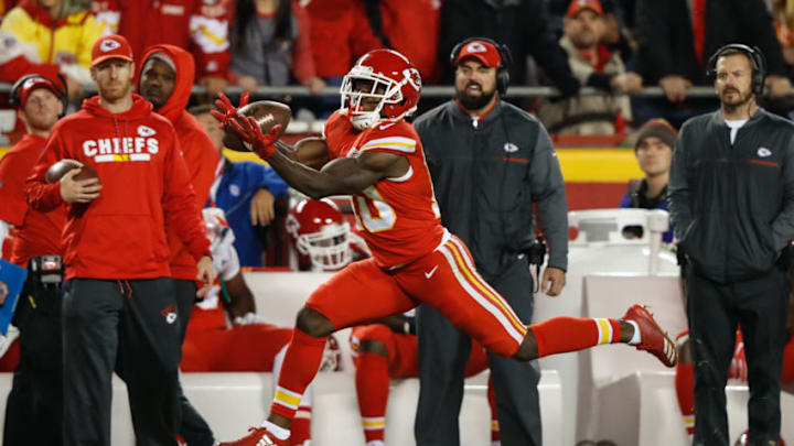 KANSAS CITY, MO - DECEMBER 16: Wide receiver Tyreek Hill