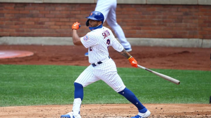 NEW YORK, NEW YORK - AUGUST 09: Dominic Smith #2 of the New York Mets (Photo by Mike Stobe/Getty Images)