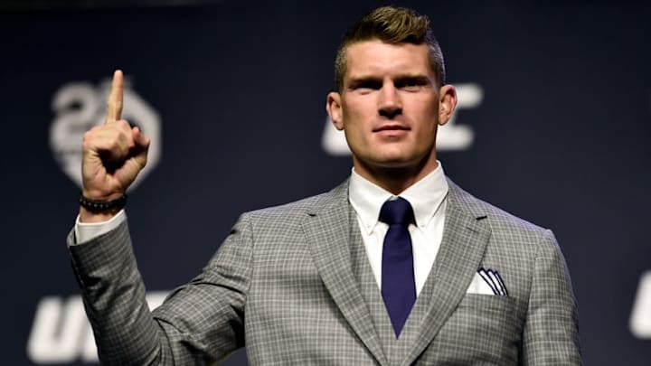 BROOKLYN, NEW YORK - APRIL 06: Stephen Thompson poses for photos during the UFC press conference inside Barclays Center on April 6, 2018 in Brooklyn, New York. (Photo by Jeff Bottari/Zuffa LLC/Zuffa LLC via Getty Images)