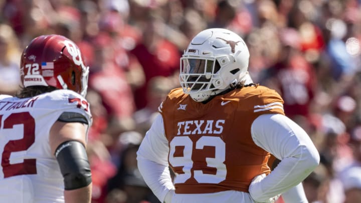 T’Vondre Sweat, Texas football. Mandatory Credit: Jerome Miron-USA TODAY Sports