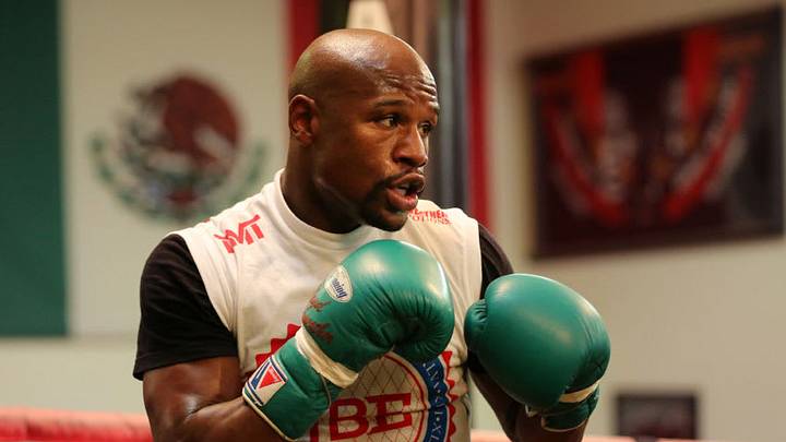 LAS VEGAS, NEVADA - AUGUST 19: Undefeated boxer Floyd Mayweather Jr. (46-0) trained in his Las Vegas gym for an upcoming fight against Marcos Maidana. (Photo by McKenna Ewen/The Washington Post via Getty Images)