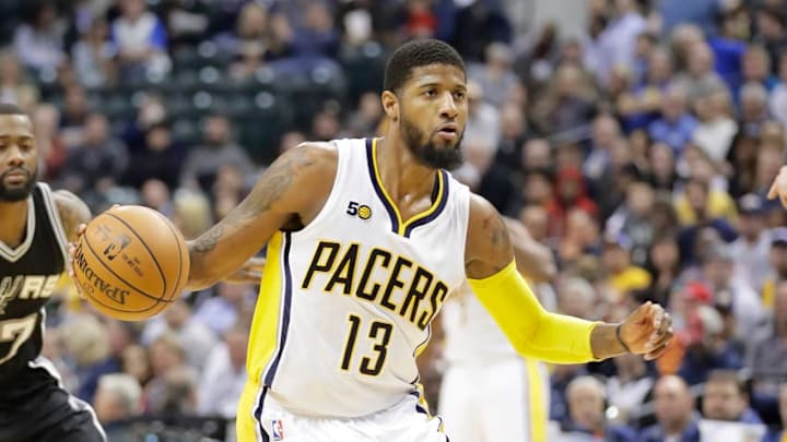 INDIANAPOLIS, IN - FEBRUARY 13: Paul George (Photo by Andy Lyons/Getty Images)