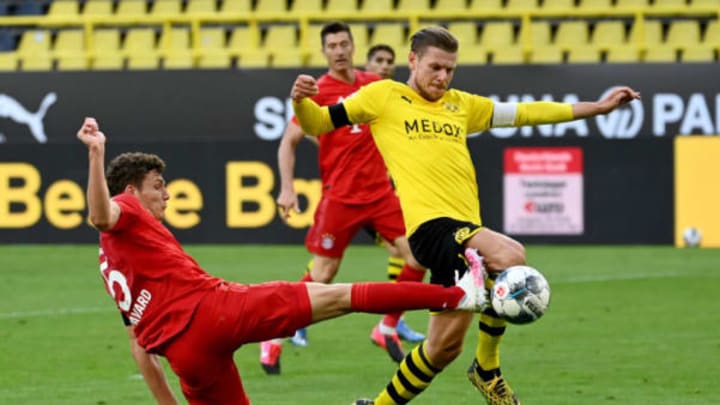 Lukasz Piszczek will be put to test by Paderborn’s pace (Photo by Federico Gambarini/Pool via Getty Images)