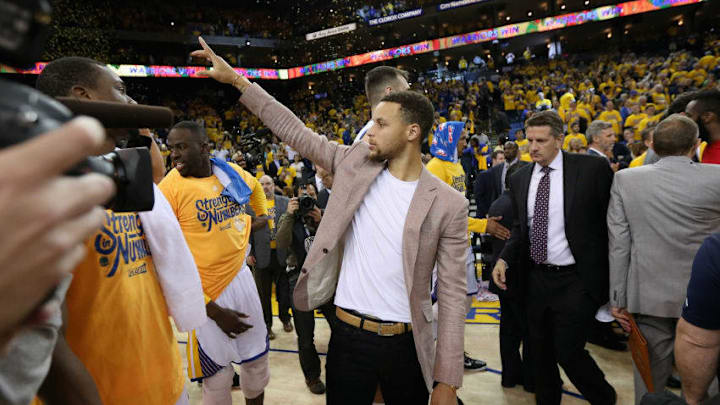 OAKLAND, CA - APRIL 27: Stephen Curry (Photo by Ezra Shaw/Getty Images)