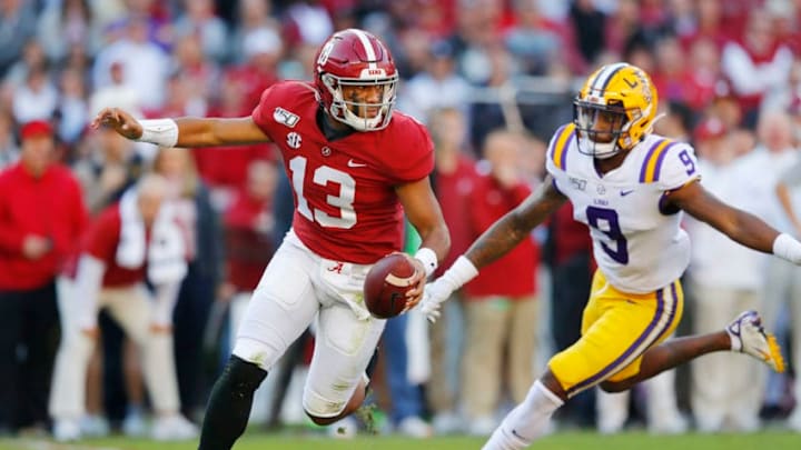 Tua Tagovailoa, Alabama Crimson Tide. (Photo by Kevin C. Cox/Getty Images)