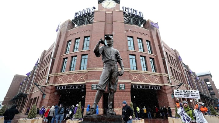 DENVER, CO - APRIL 06: Fans enter the stadium before the Colorado Rockies home opener against the Atlanta Braves at Coors Field on April 6, 2018 in Denver, Colorado. (Photo by Matthew Stockman/Getty Images) DENVER, CO - APRIL 06: Fans enter the stadium before the Colorado Rockies home opener against the Atlanta Braves at Coors Field on April 6, 2018 in Denver, Colorado. (Photo by Matthew Stockman/Getty Images)