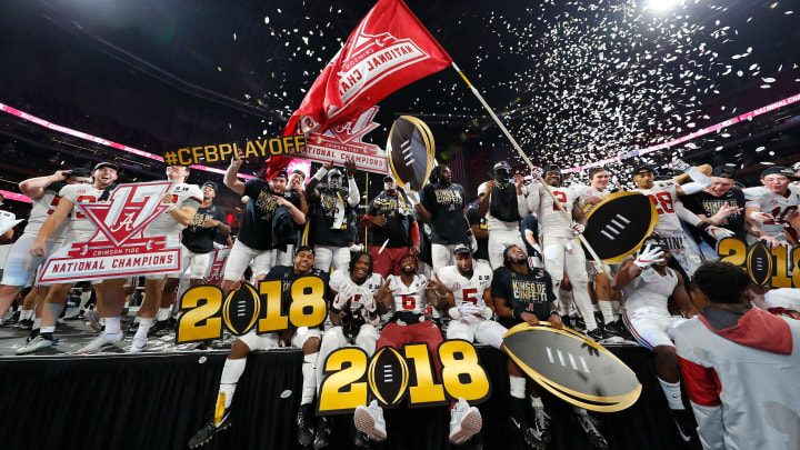 Alabama football celebrates national championship