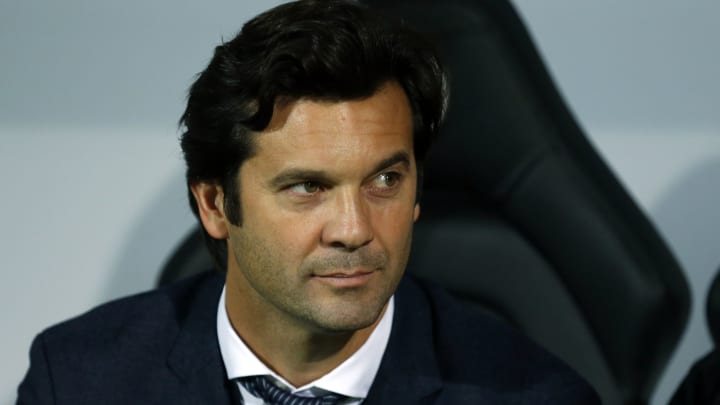 PLZEN, CZECH REPUBLIC – NOVEMBER 07: Santiago Solari of Real Madrid looks on before the Group G match of the UEFA Champions League between Viktoria Plzen and Real Madrid at Doosan Arena on November 7, 2018 in Plzen, Czech Republic. (Photo by Angel Martinez/Real Madrid via Getty Images)