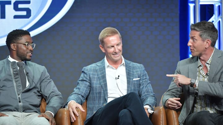 Joel Klatt (Photo by Amy Sussman/Getty Images) *** Reggie Bush; Joel Klatt; Kevin Burkhardt