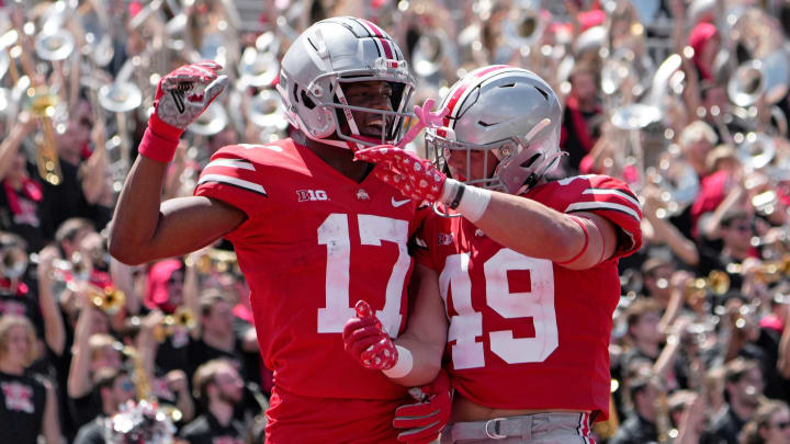 Carnell Tate has done very well so far as a member of the Ohio State Football team. Mandatory Credit: Barbara J. Perenic/Columbus DispatchOhio State Spring Game Bjp 31