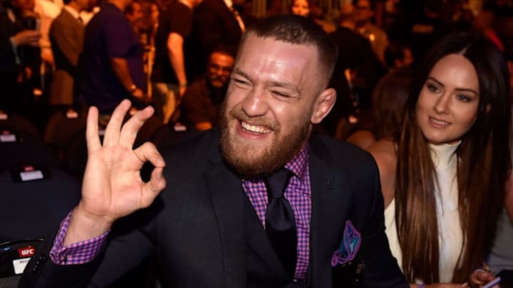 LAS VEGAS, NV - JULY 09: UFC featherweight champion Conor McGregor during the UFC 200 event on July 9, 2016 at T-Mobile Arena in Las Vegas, Nevada. (Photo by David Becker/Zuffa LLC/Zuffa LLC via Getty Images)