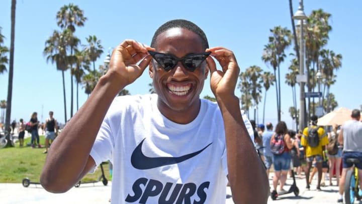 VENICE, CA - JULY 24: Kyle Walker-Peters of Tottenham Hotspur FC models sunglasses while visting Venice Beach on July 24, 2018 in Venice, California. (Photo by Jayne Kamin-Oncea/Getty Images)
