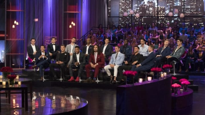 BACHELORETTE - "The Men Tell All" - The most memorable bachelors from this season - including Chris R., Christon, Colton, Connor, David, Jason, Jean Blanc, John, Jordan, Leo, Nick and Wills, as well as Christian, Jake, Joe and Kamil - return to confront each other and Becca one last time to dish the dirt, tell their side of the story and share their emotional departures. Finally, as the clock ticks down on BeccaÕs journey to find love, a special sneak peek of her dramatic final week with Blake and Garrett is highlighted, on "The Bachelorette: The Men Tell All," MONDAY, JULY 30 (8:00-10:01 p.m. EDT), on The ABC Television Network. (ABC/Paul Hebert)JAKE, JASON, CHRISTIAN, COLTON, KAMIL, WILLS, CHRISTON, LEO, JOHN, DAVID, JEAN BLANC, CHRIS, JOE, JORDAN, NICK, CONNOR