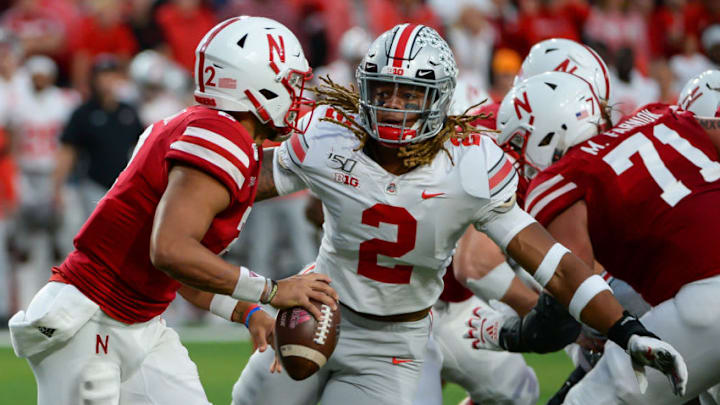 Adrian Martinez was running for his life last year as the Ohio State defense put immense pressure on him. Expect more of the same this Saturday. (Photo by Steven Branscombe/Getty Images)