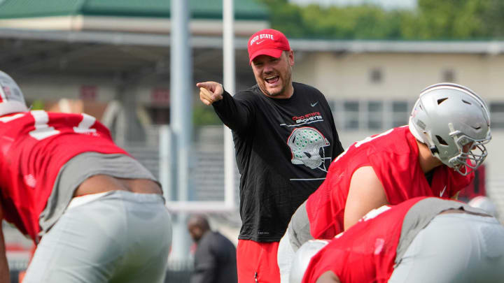 The Ohio State football team needs to be better in the red zone. Mandatory Credit: Adam Cairns-The Columbus DispatchOhio State Football First Practice