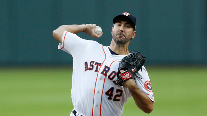 HOUSTON, TX - APRIL 15: Justin Verlander HOUSTON, TX - APRIL 15: Justin Verlander