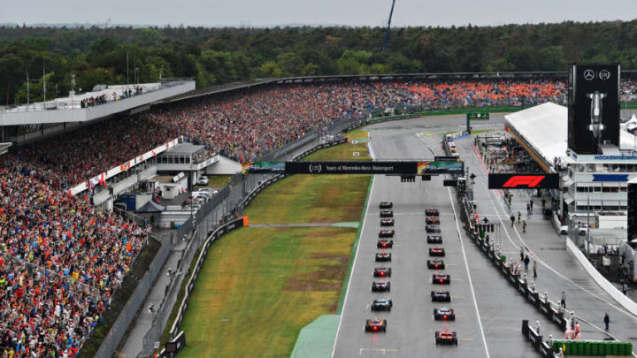 HOCKENHEIM, GERMANY - JULY 28: A general view of the start from behind during the F1 Grand Prix of Germany at Hockenheimring on July 28, 2019 in Hockenheim, Germany. (Photo by Dan Mullan/Getty Images)
