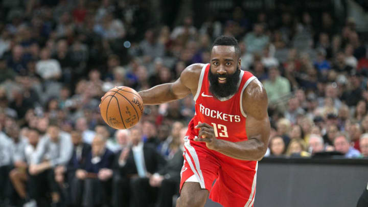 SAN ANTONIO,TX - APRIL 1 : James Harden