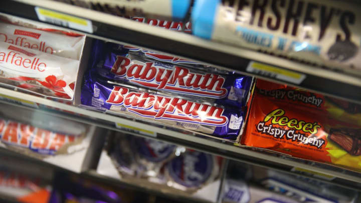 MIAMI, FL – JANUARY 16: Nestle BabyRuth bars are seen on a store shelf, the day the company announced plans to sell its US candy business on January 16, 2018 in Miami, Florida. Nestle has agreed to sell its U.S. confectionery business to Italy’s Ferrero for $2.8 billion. (Photo by Joe Raedle/Getty Images)