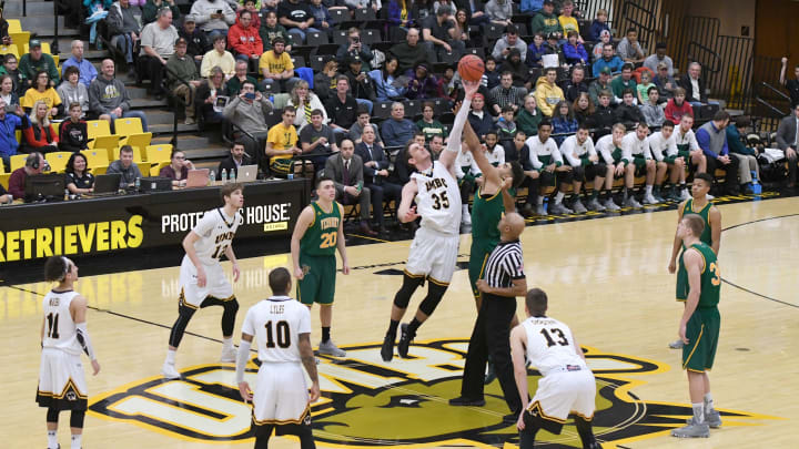 Nolan Gerrity UMBC Retrievers Vermont Catamounts America East Basketball (Photo by Mitchell Layton/Getty Images)