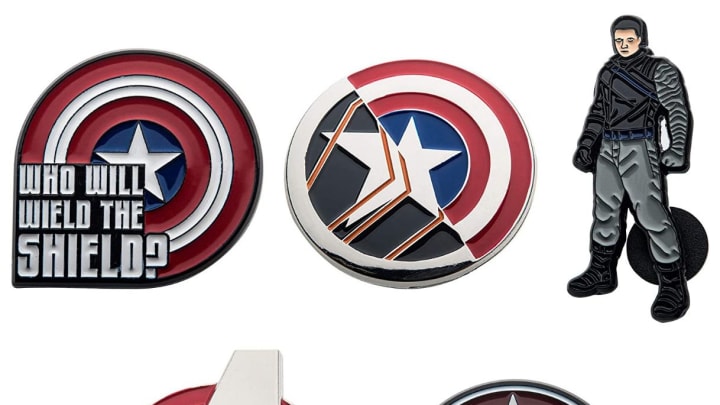 Discover Salesone's Marvel The Falcon and the Winter Soldier enamel pin badge set on Amazon.