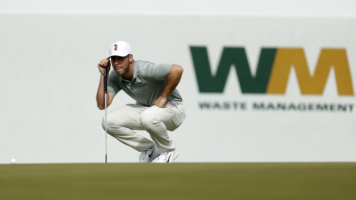 SCOTTSDALE, ARIZONA – FEBRUARY 02: Matthew Wolff reads 16th green during the third round of the Waste Management Phoenix Open at TPC Scottsdale on February 02, 2019 in Scottsdale, Arizona. (Photo by Michael Reaves/Getty Images)