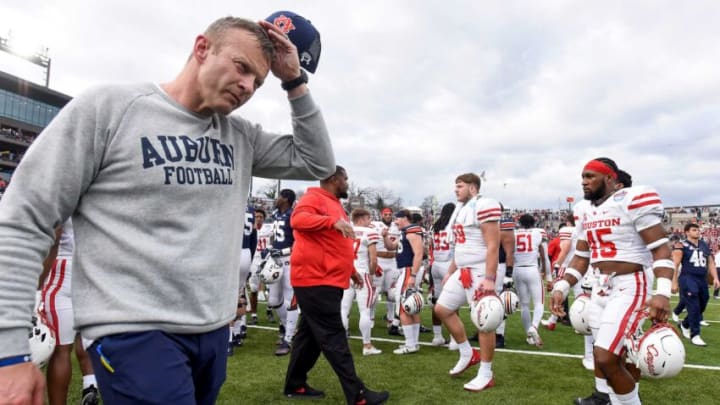 Auburn Tigers head coach Bryan Harsin following loss to Houston in the Birmingham Bowl at Protective Stadium in Birmingham, Ala., on Tuesday December 28, 2021.Bham25