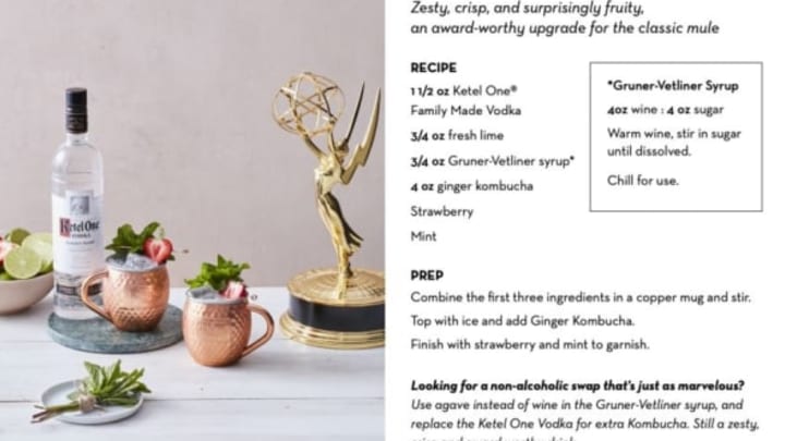 Emmys Cocktails, Ketel One, Charles Joly