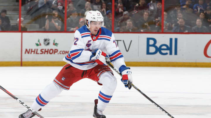 OTTAWA, ON - NOVEMBER 29: Filip Chytil #72 of the New York Rangers skates against the Ottawa Senators at Canadian Tire Centre on November 29, 2018 in Ottawa, Ontario, Canada. (Photo by Andre Ringuette/NHLI via Getty Images)