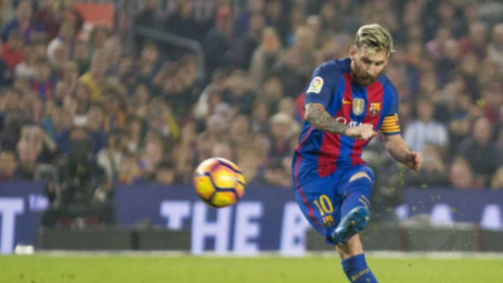 Leo Messi during the spanish league match between FC Barcelona and Granada CF in Barcelona, on October 29, 2016. (Photo by Miquel Llop/NurPhoto via Getty Images)